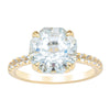 18ct Yellow Gold Aquamarine Octavus Ring-Ring-Walker & Hall