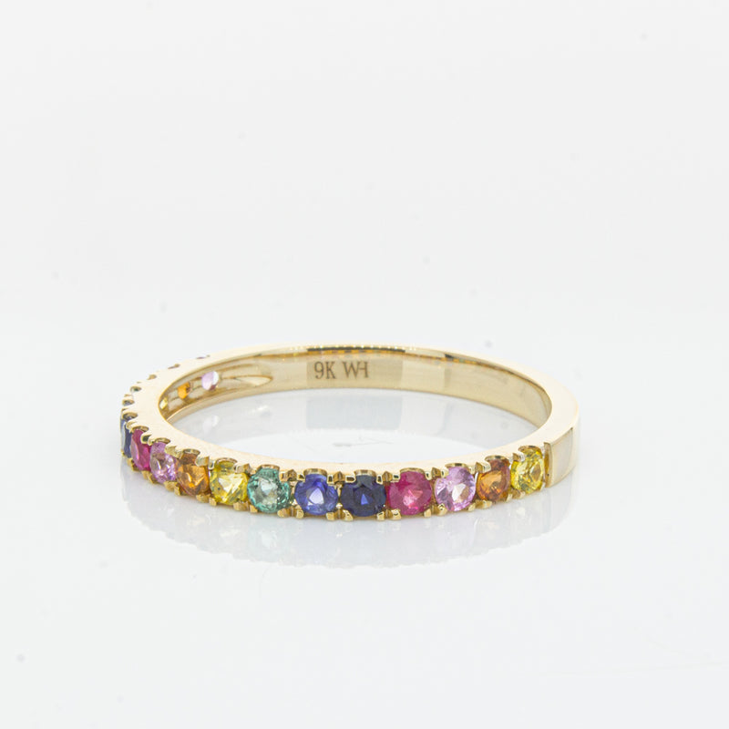 9ct Yellow Gold Prism Ring-Ring-Walker & Hall
