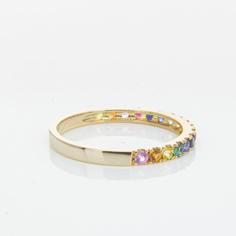 9ct Yellow Gold Prism Ring-Ring-Walker & Hall