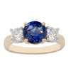 18ct Yellow Gold Sapphire & Diamond Ring-Ring-Walker & Hall