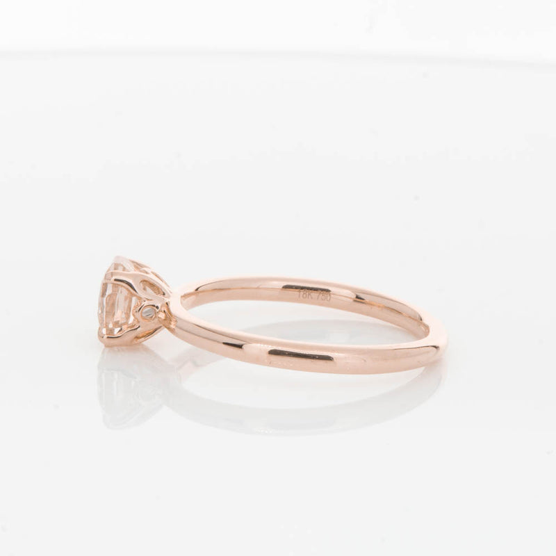 18ct Rose Gold Morganite Mini Octavia Ring-Ring-Walker & Hall