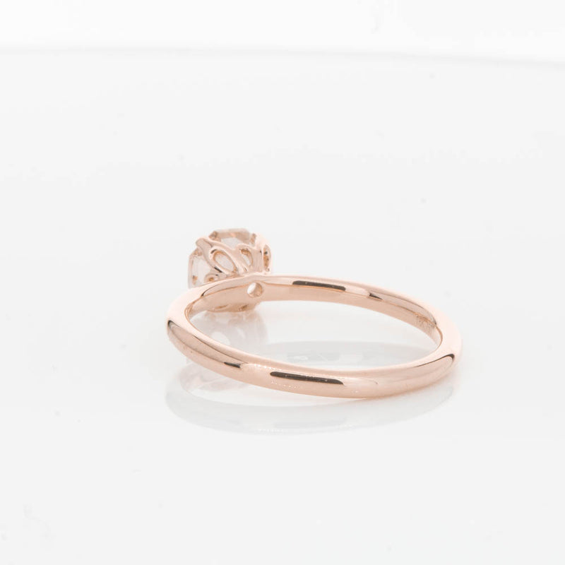 18ct Rose Gold Morganite Mini Octavia Ring-Ring-Walker & Hall