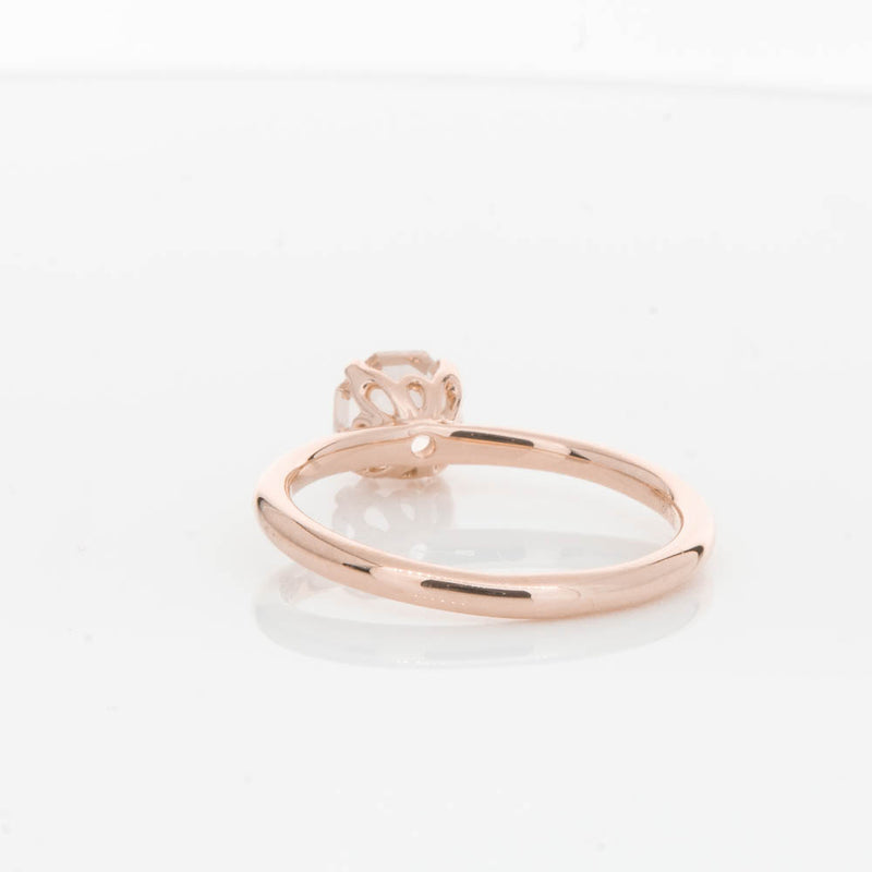 18ct Rose Gold Morganite Mini Octavia Ring-Ring-Walker & Hall