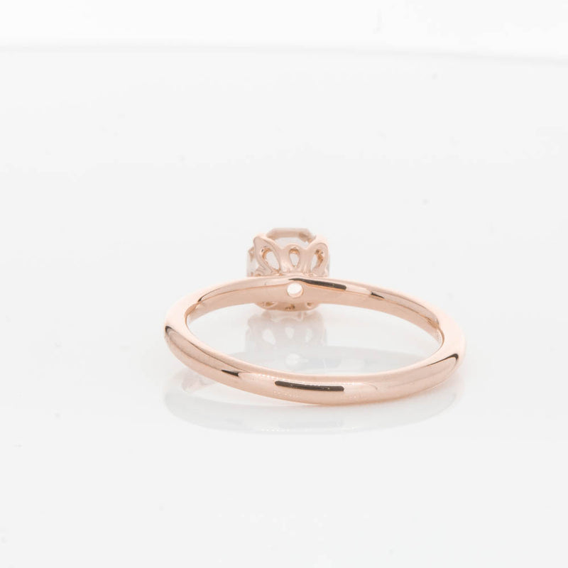 18ct Rose Gold Morganite Mini Octavia Ring-Ring-Walker & Hall