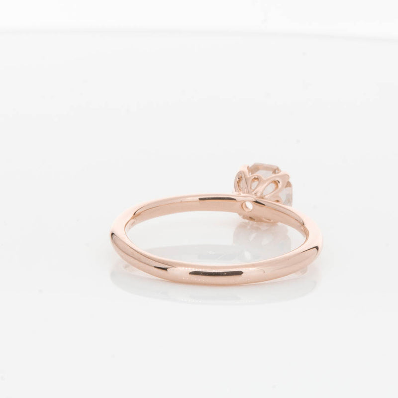 18ct Rose Gold Morganite Mini Octavia Ring-Ring-Walker & Hall