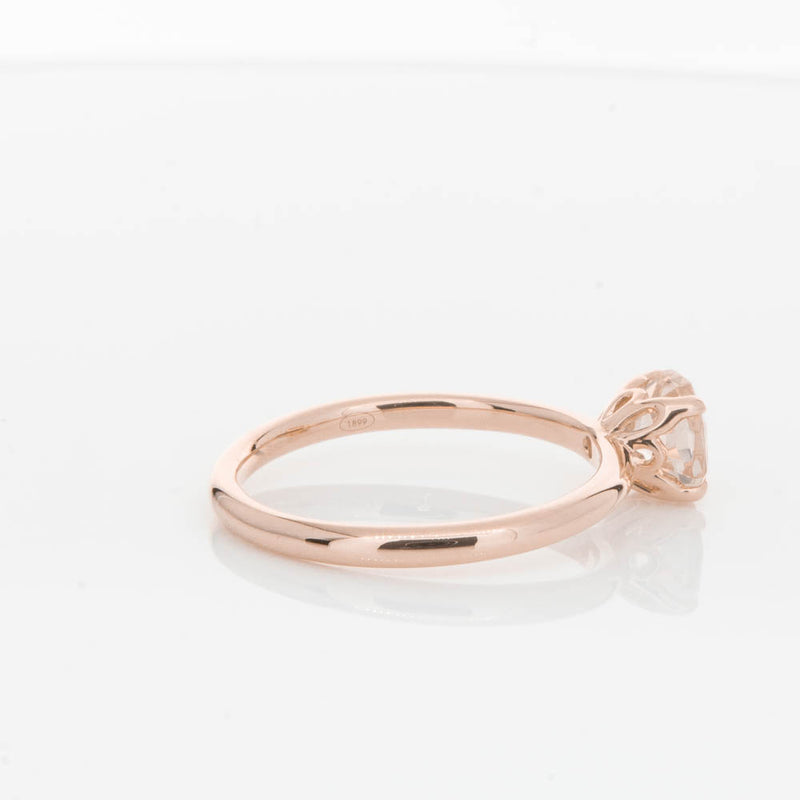 18ct Rose Gold Morganite Mini Octavia Ring-Ring-Walker & Hall