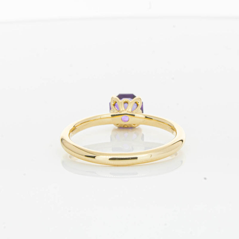 18ct Yellow Gold Amethyst Mini Octavia Ring-Ring-Walker & Hall