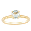 18ct Yellow Gold Aquamarine Mini Octavia Ring-Ring-Walker & Hall