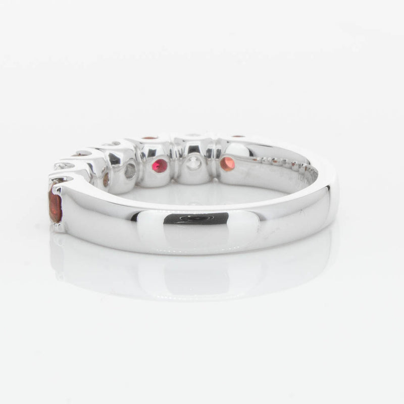 18ct White Gold .79ct Ruby & Diamond Rialto Ring-Ring-Walker & Hall