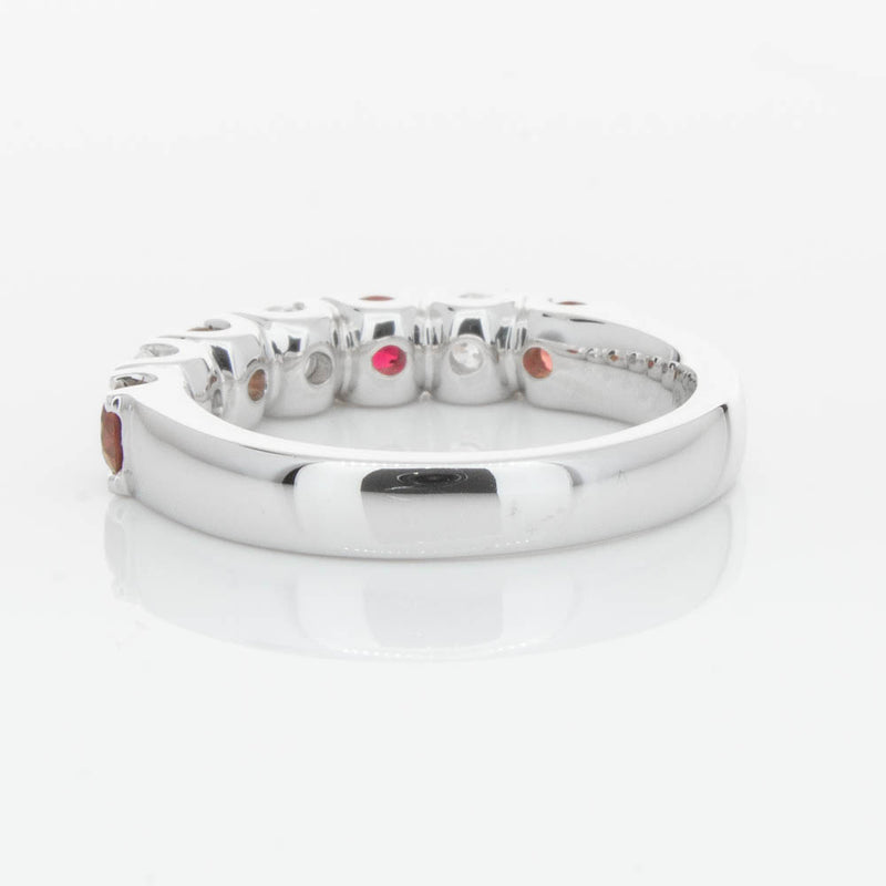 18ct White Gold .79ct Ruby & Diamond Rialto Ring-Ring-Walker & Hall