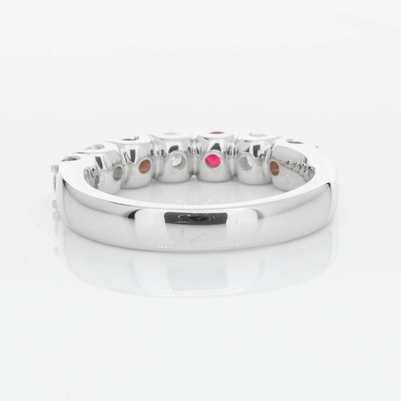 18ct White Gold .79ct Ruby & Diamond Rialto Ring-Ring-Walker & Hall