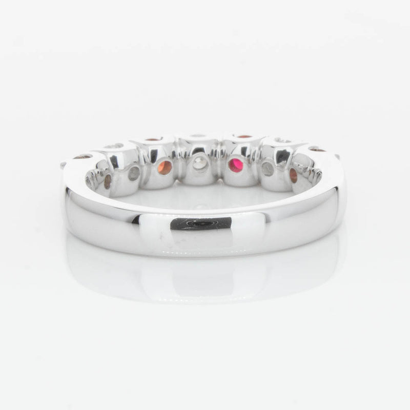 18ct White Gold .79ct Ruby & Diamond Rialto Ring-Ring-Walker & Hall