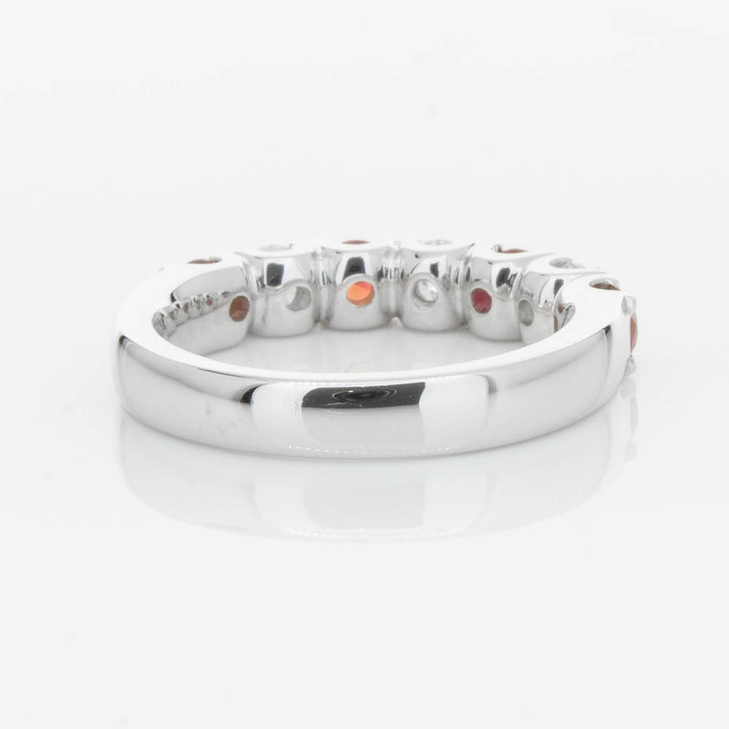 18ct White Gold .79ct Ruby & Diamond Rialto Ring-Ring-Walker & Hall