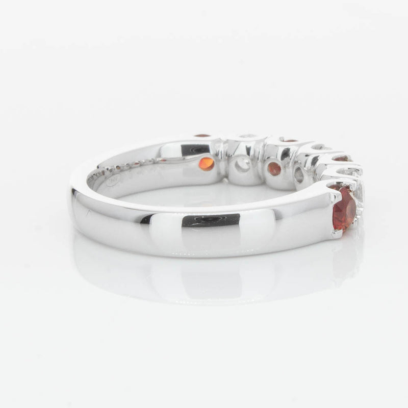 18ct White Gold .79ct Ruby & Diamond Rialto Ring-Ring-Walker & Hall