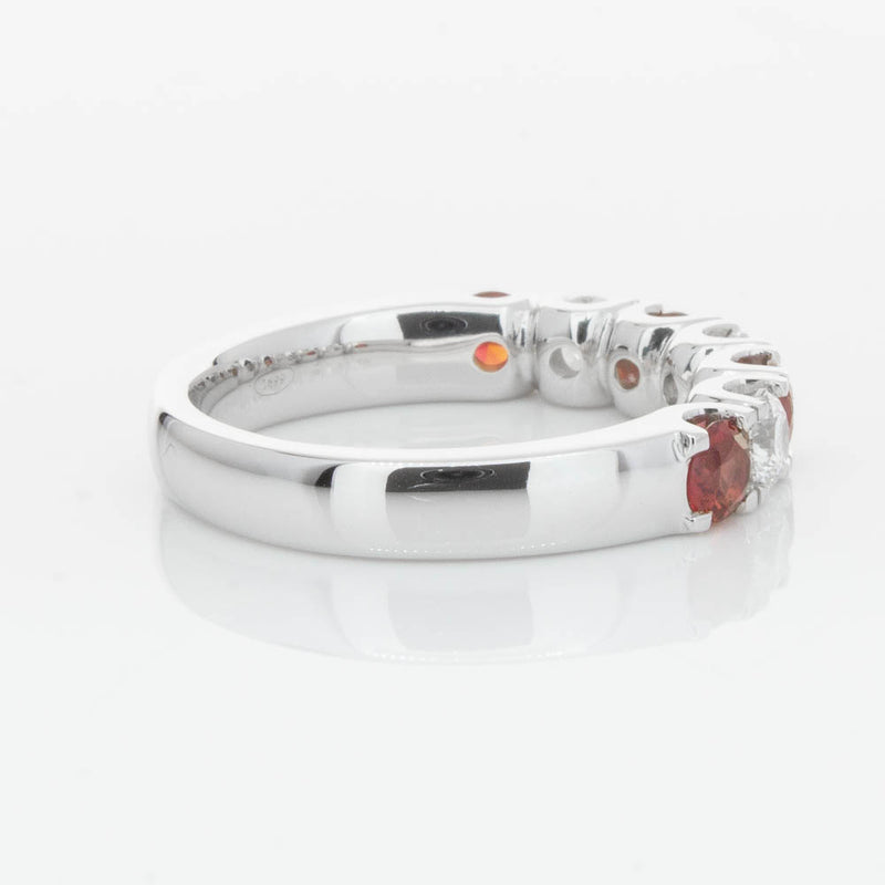 18ct White Gold .79ct Ruby & Diamond Rialto Ring-Ring-Walker & Hall