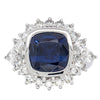 18ct White Gold Sapphire & Diamond Ring-Ring-Walker & Hall