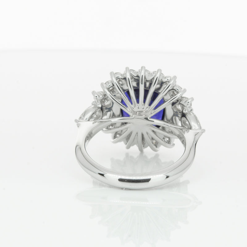 18ct White Gold Sapphire & Diamond Ring-Ring-Walker & Hall