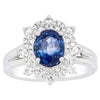 18ct White Gold Sapphire & Diamond Ring-Ring-Walker & Hall