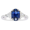 18ct White Gold 2.10ct Sapphire & Diamond Ring-Ring-Walker & Hall