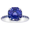 18ct White Gold Tanzanite Octavus Ring-Ring-Walker & Hall