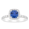 18ct White Gold Sapphire & Diamond Ring-Ring-Walker & Hall
