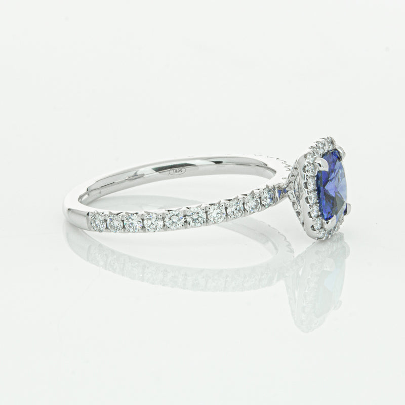 18ct White Gold Sapphire & Diamond Ring-Ring-Walker & Hall