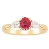 18ct Yellow Gold Ruby & Diamond Ring-Ring-Walker & Hall