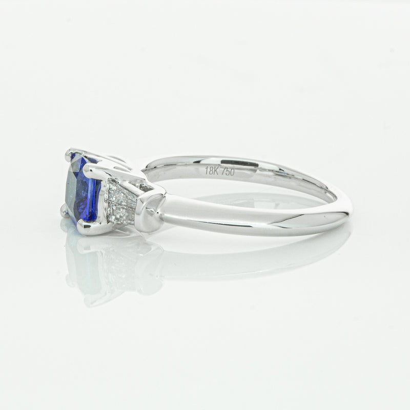 18ct White Gold Sapphire & Diamond Ring-Ring-Walker & Hall