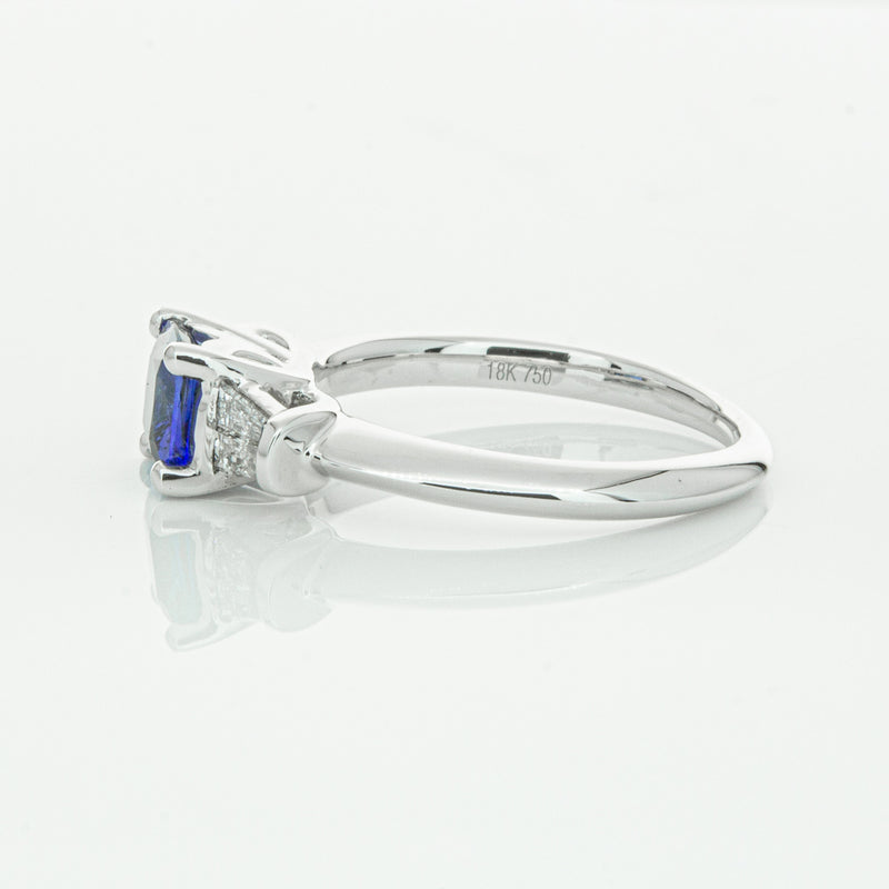 18ct White Gold Sapphire & Diamond Ring-Ring-Walker & Hall