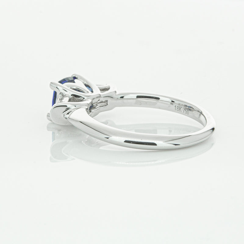 18ct White Gold Sapphire & Diamond Ring-Ring-Walker & Hall