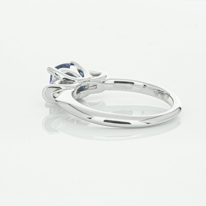18ct White Gold Sapphire & Diamond Ring-Ring-Walker & Hall