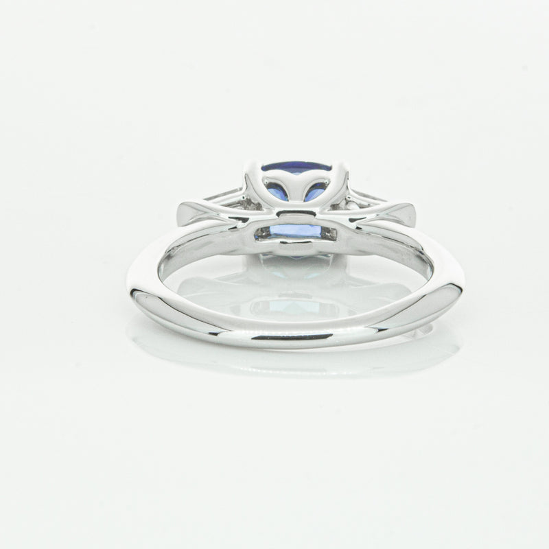 18ct White Gold Sapphire & Diamond Ring-Ring-Walker & Hall