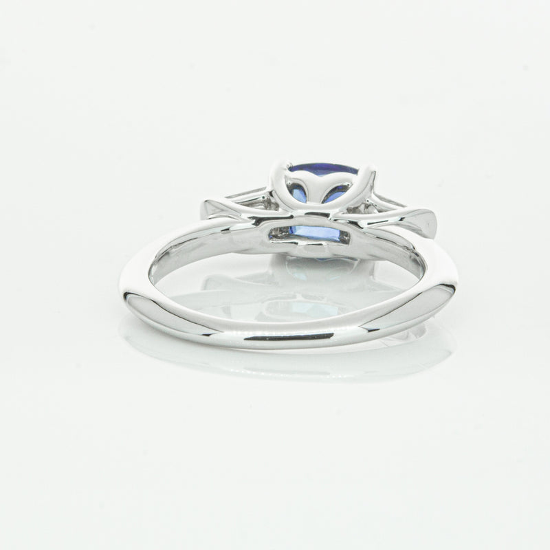 18ct White Gold Sapphire & Diamond Ring-Ring-Walker & Hall