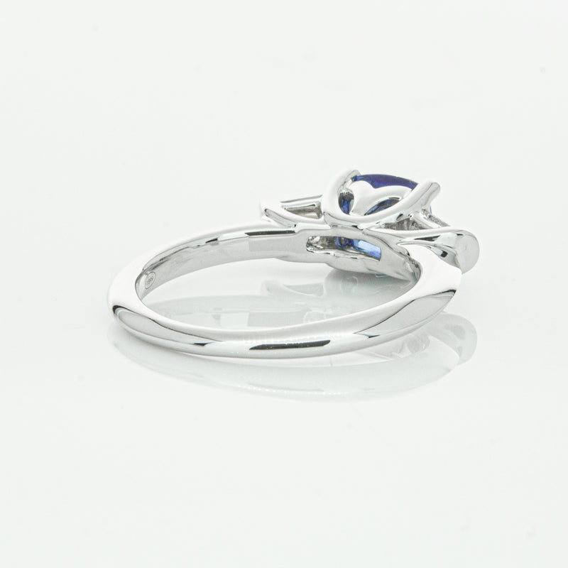 18ct White Gold Sapphire & Diamond Ring-Ring-Walker & Hall