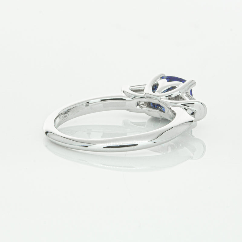 18ct White Gold Sapphire & Diamond Ring-Ring-Walker & Hall