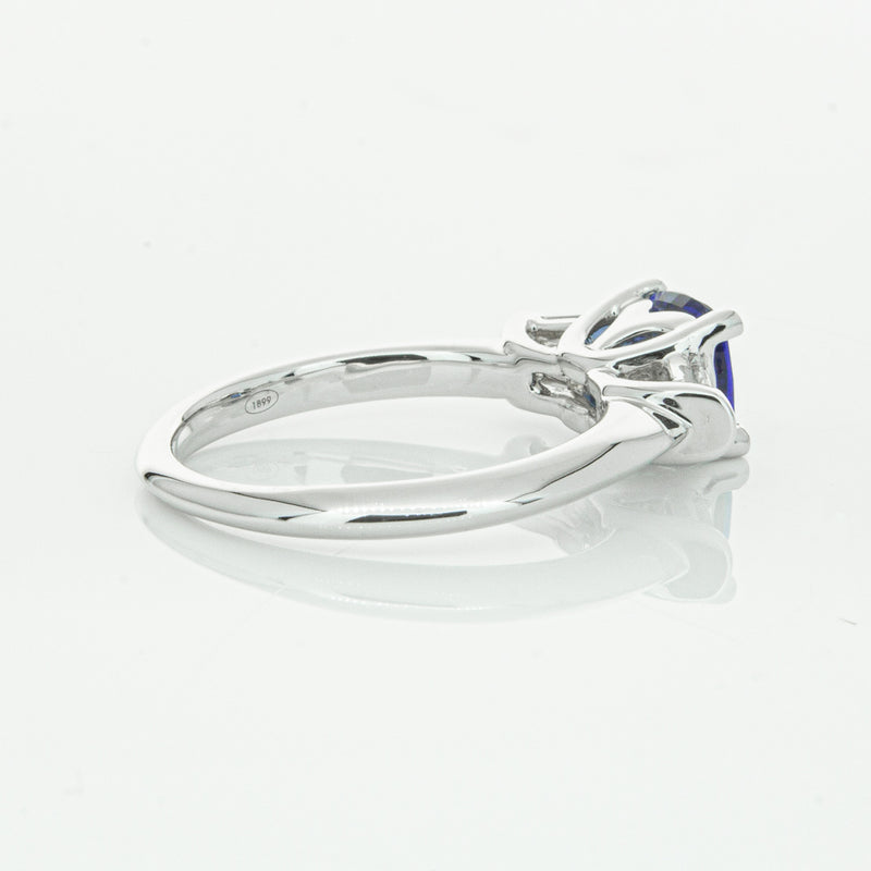 18ct White Gold Sapphire & Diamond Ring-Ring-Walker & Hall