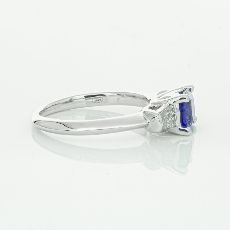 18ct White Gold Sapphire & Diamond Ring-Ring-Walker & Hall