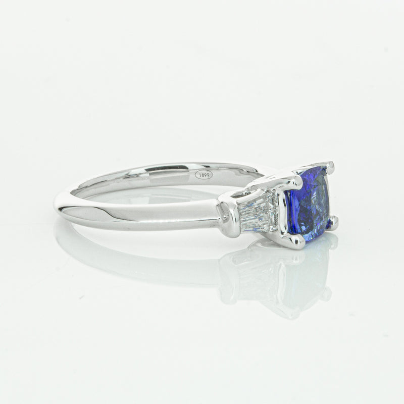 18ct White Gold Sapphire & Diamond Ring-Ring-Walker & Hall