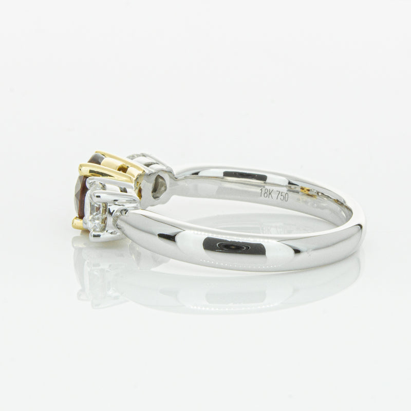 18ct White Gold 1.35ct Ruby & Diamond Ring-Ring-Walker & Hall