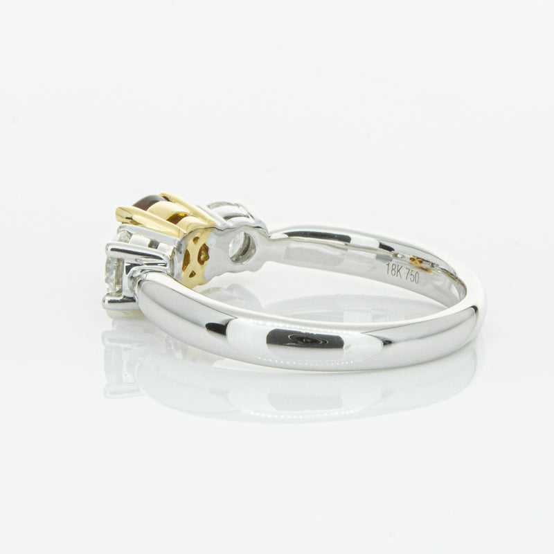 18ct White Gold 1.35ct Ruby & Diamond Ring-Ring-Walker & Hall