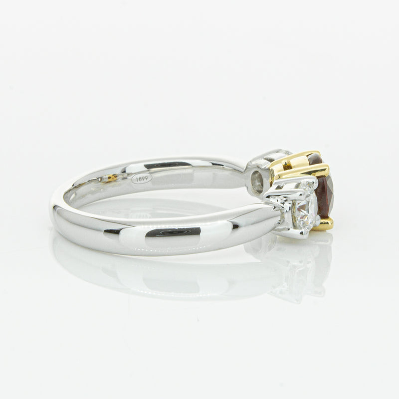 18ct White Gold 1.35ct Ruby & Diamond Ring-Ring-Walker & Hall