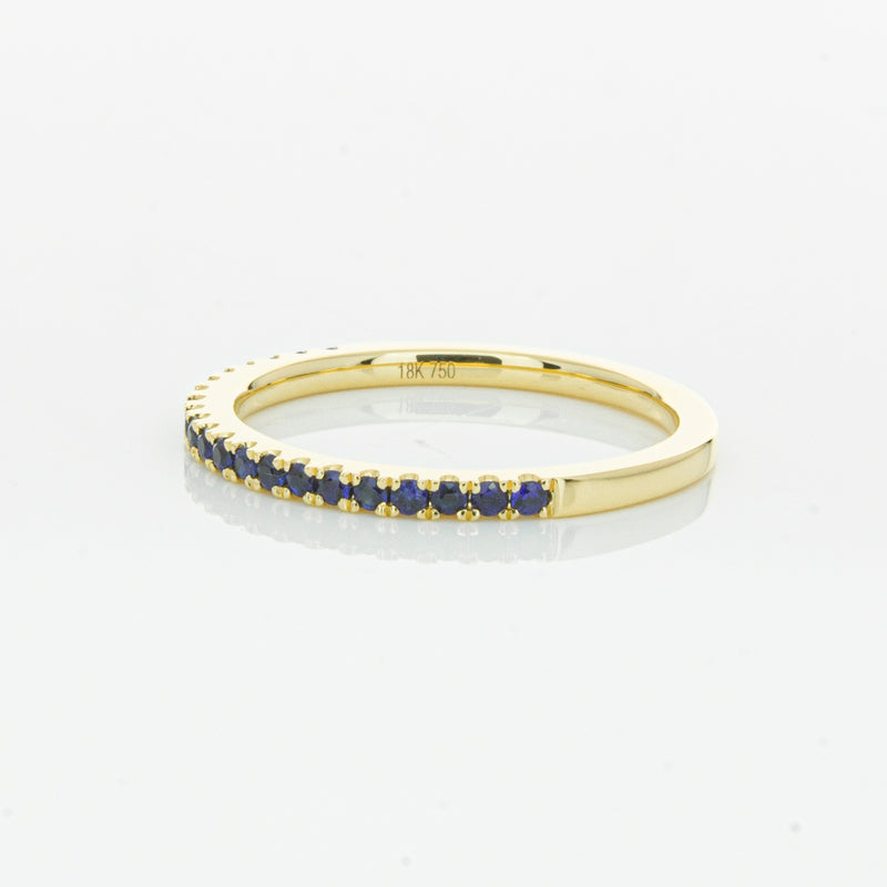 18ct Yellow Gold Sapphire Millie Band-Ring-Walker & Hall