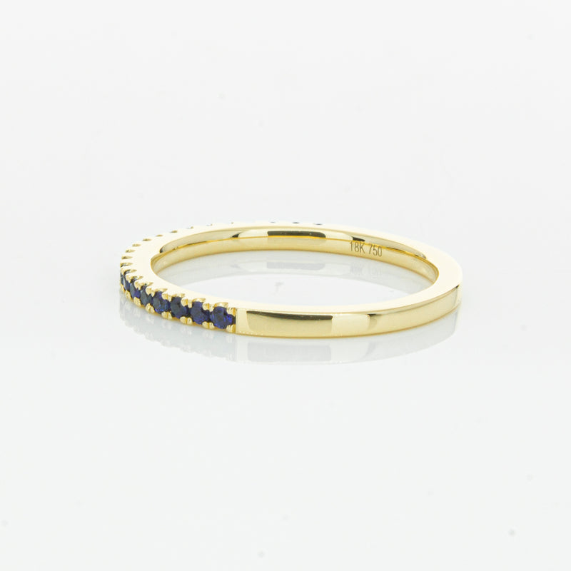 18ct Yellow Gold Sapphire Millie Band-Ring-Walker & Hall