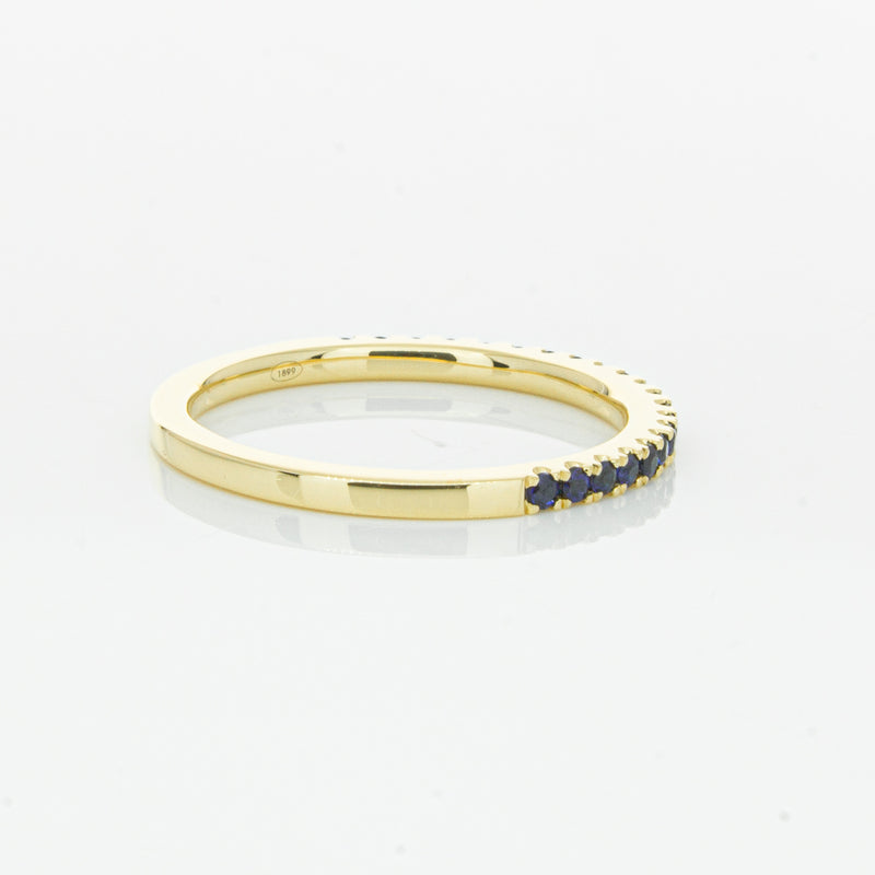 18ct Yellow Gold Sapphire Millie Band-Ring-Walker & Hall