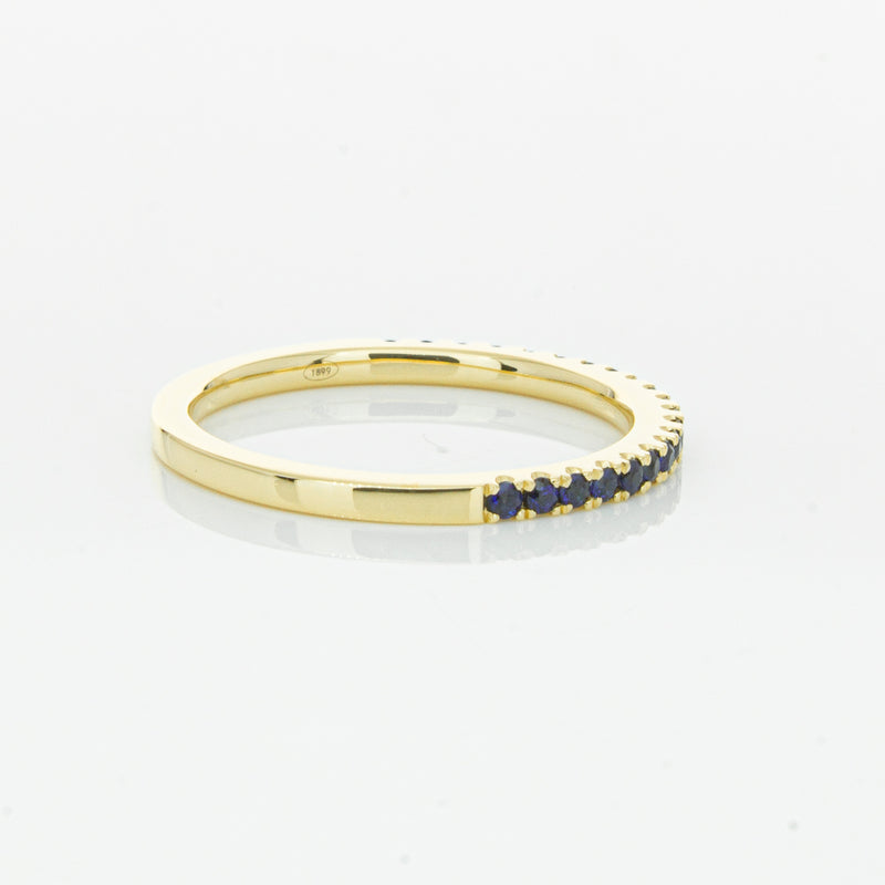 18ct Yellow Gold Sapphire Millie Band-Ring-Walker & Hall