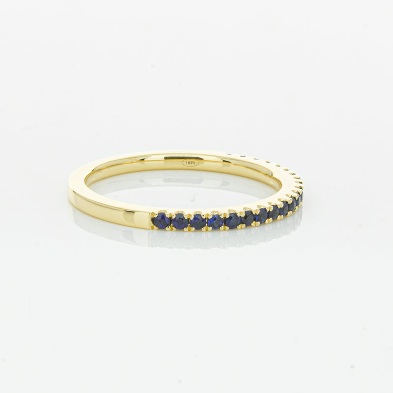 18ct Yellow Gold Sapphire Millie Band-Ring-Walker & Hall