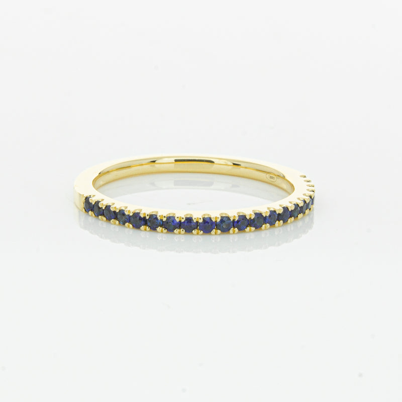 18ct Yellow Gold Sapphire Millie Band-Ring-Walker & Hall