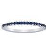 18ct White Gold Sapphire Millie Band-Ring-Walker & Hall