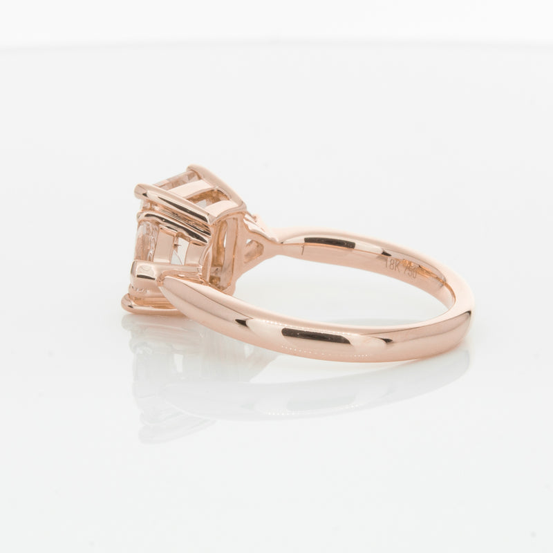 18ct Rose Gold 2.12ct Morganite Malibu Ring-Ring-Walker & Hall