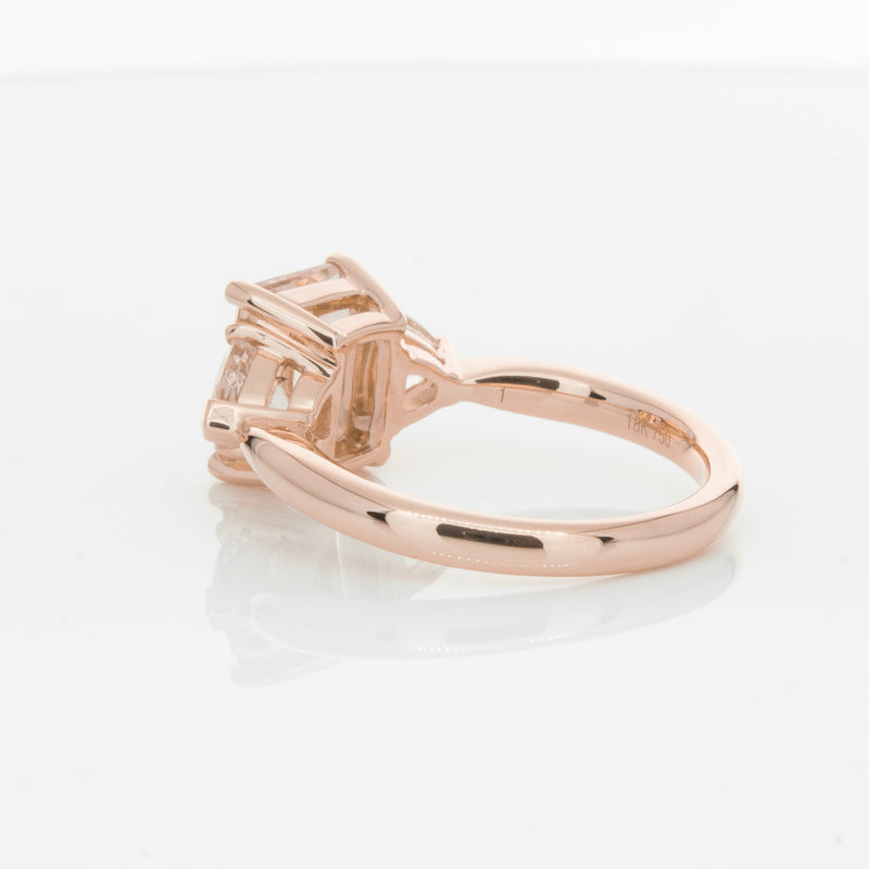 18ct Rose Gold 2.12ct Morganite Malibu Ring-Ring-Walker & Hall